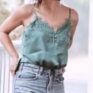 Abercrombie & Fitch Satin Lace Cami